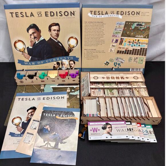 Tesla Vs. Edison: War of Currents Powering Up Exp. AI Bonus Pack & Organizer